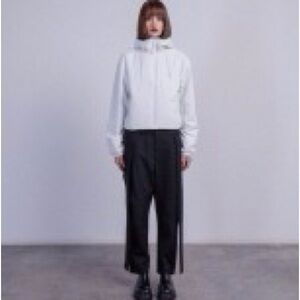 Rains White Bomber Jacket